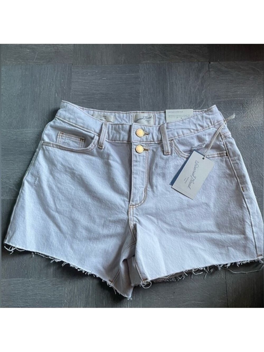 Universal Thread High Rise Midi Jean Shorts Women's Size 00